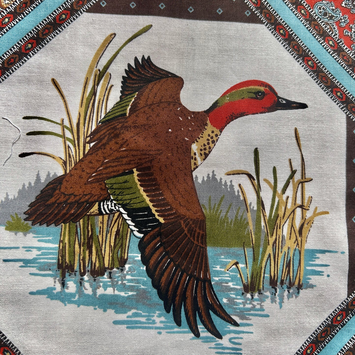 Green Winged Duck Wrap Top