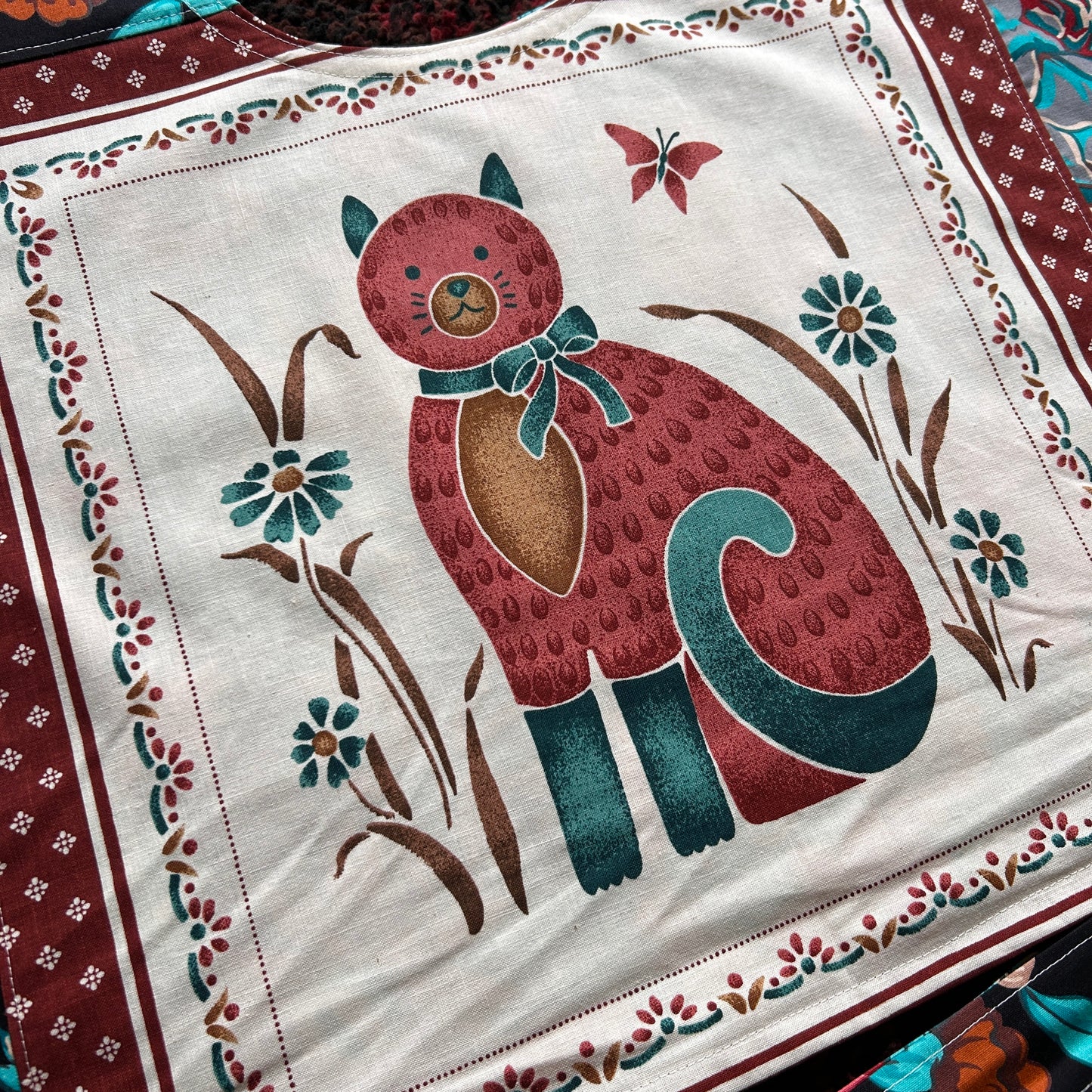 CAT & CACTUS WRAP TOP