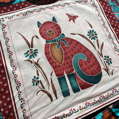 CAT & CACTUS WRAP TOP