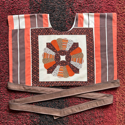 BROWN WRAP TOP