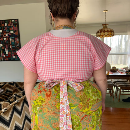 Flowers Wrap Top