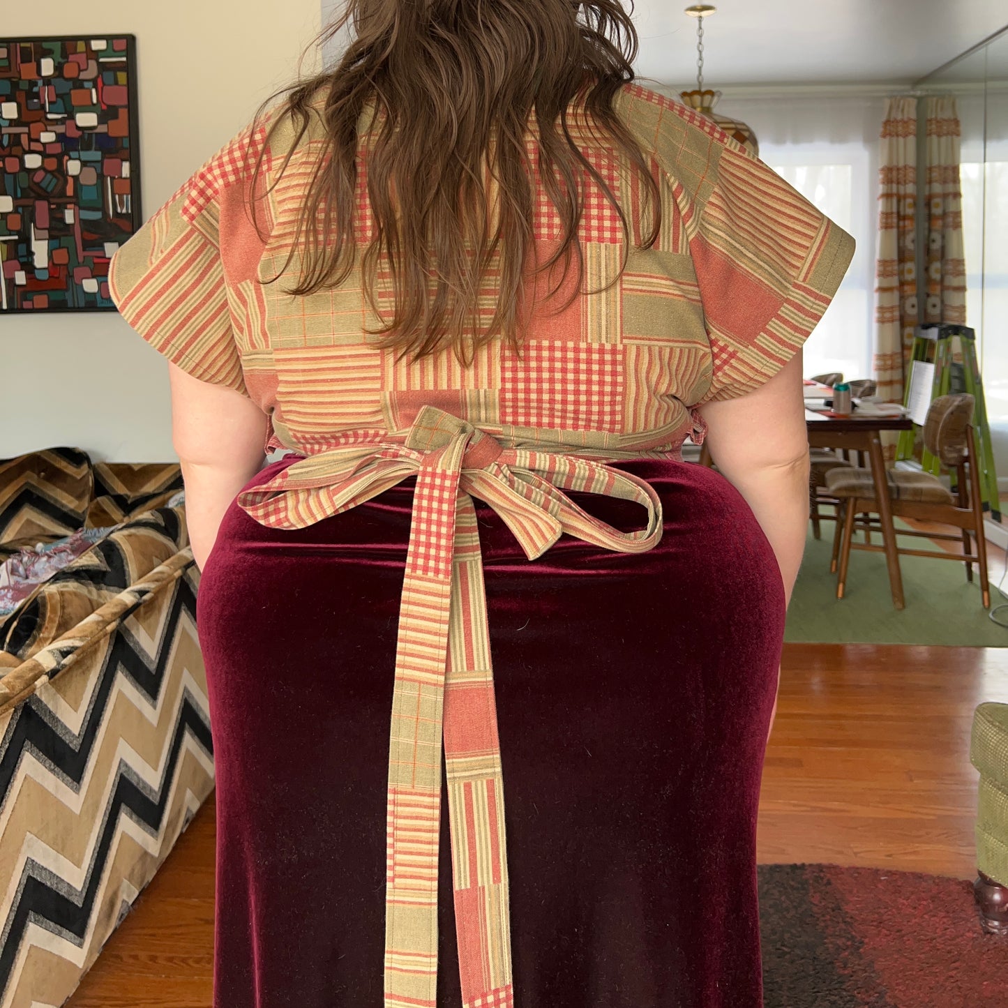 Pink Duck Wrap Top