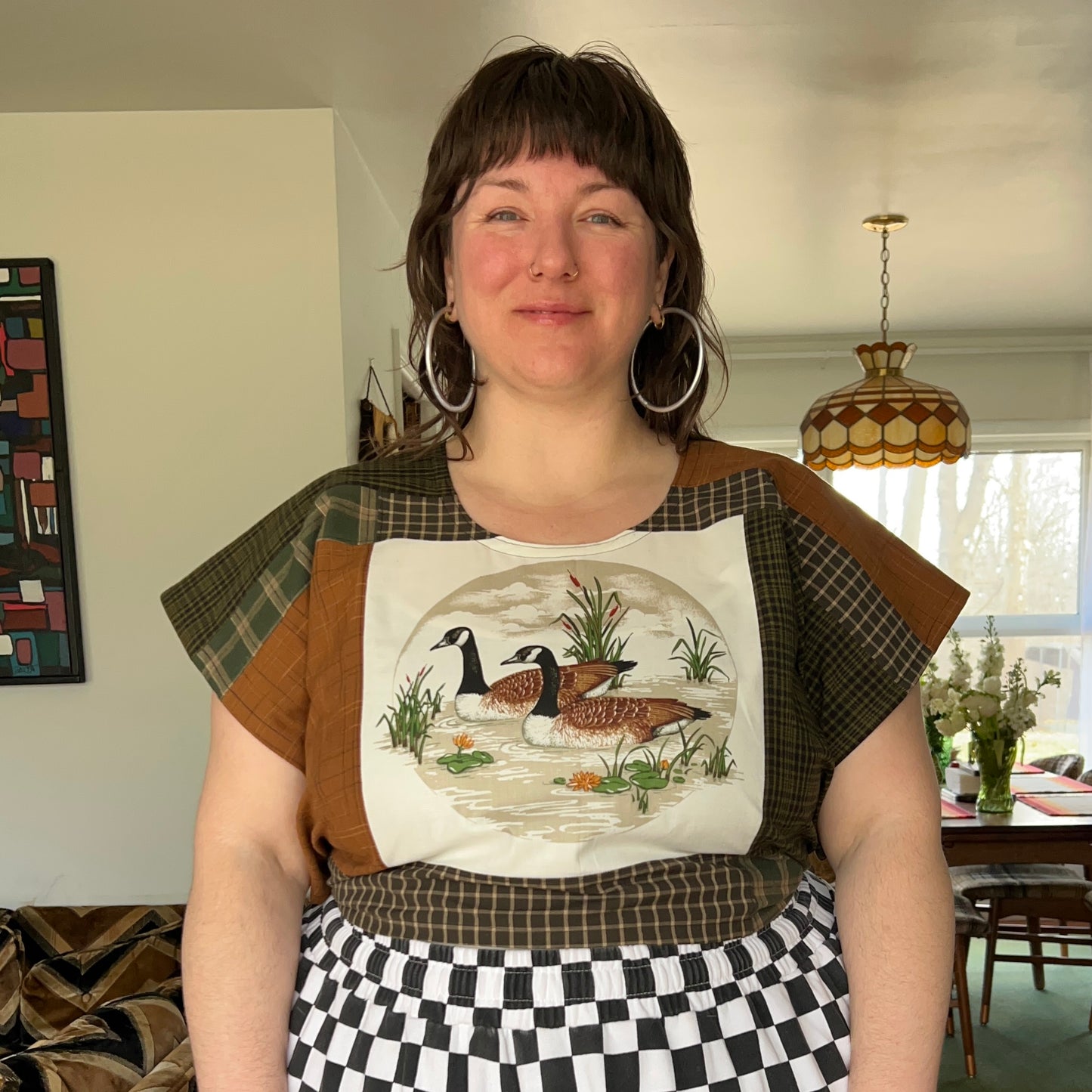 Canadian Geese Wrap Top