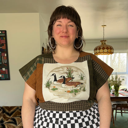 Canadian Geese Wrap Top