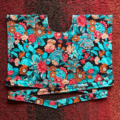CAT & CACTUS WRAP TOP