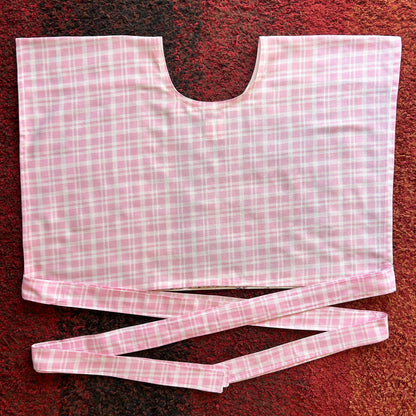 Pink Farm Wrap Top