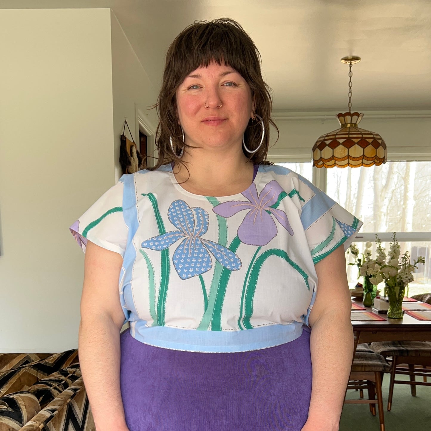 Iris Wrap Top