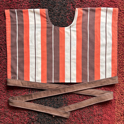 BROWN WRAP TOP