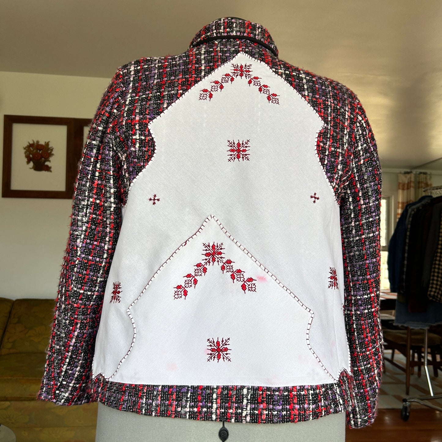 Red & purple upcycle.