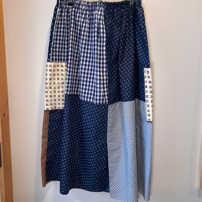 Linen & cotton napkin skirt.