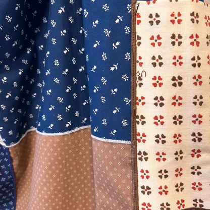 Linen & cotton napkin skirt.