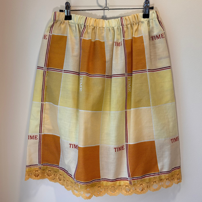 Time Magazine Fabric skirt.